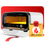 Ooni Volt 2 Elektro-Pizzaofen in Polarweiß mit 30 Euro Geschenkgutschein von pizzaofen-24.de – Pizzaofen für zuhause
