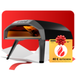 Ooni Koda 12 Gas-Pizzaofen mit 40 Euro Geschenkgutschein von pizzaofen-24.de – Outdoor-Pizzaofen für den Garten