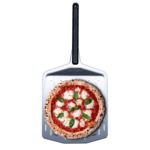 OONI Pizzaschieber perforiert L mit Pizza Margherita – Großer gelochter Pizzaschieber für den OONI Koda 2 Max