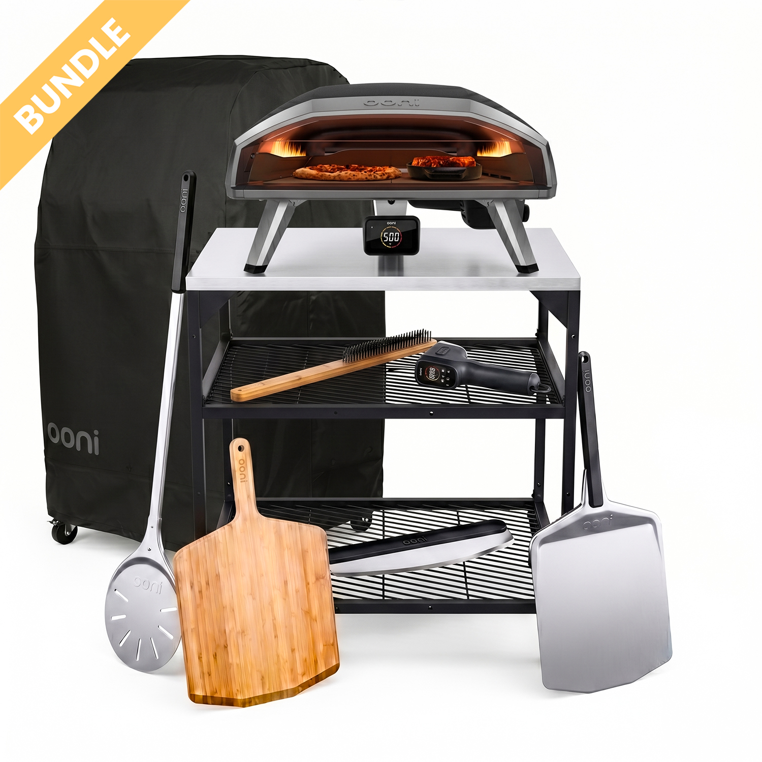 Ooni-Koda-2-Pro-Schwarz-MPS Ooni Koda 2 Pro | Schwarz | Gran Maestro Premium Set – Bild 1
